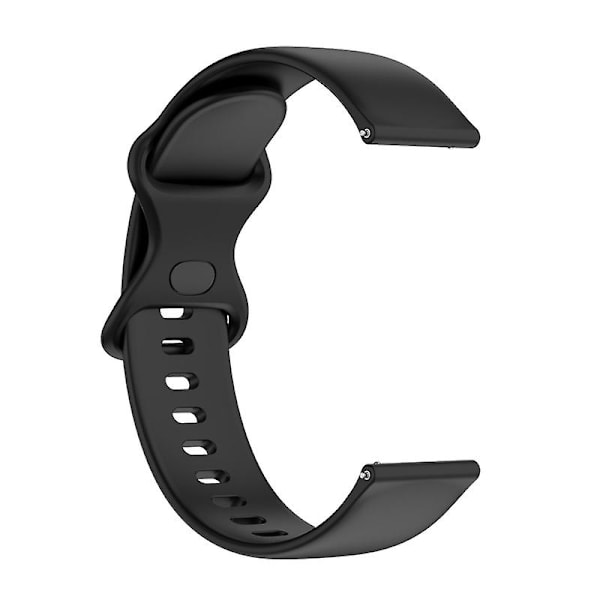 För AmazfitBip3 Watch Silikon Loop Strap Armband Svettsäker Modearmband Black