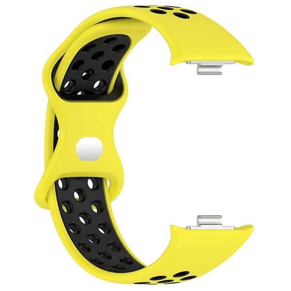 Silikonrem för 8 Pro Watch Band Armband Yellow black