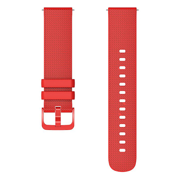 18mm Rutete Silikonurrem for Garmin Venu 3s / Forerunner 265s Red