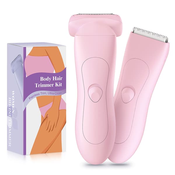 Hårtrimmer, kroppsepilator (rosa)