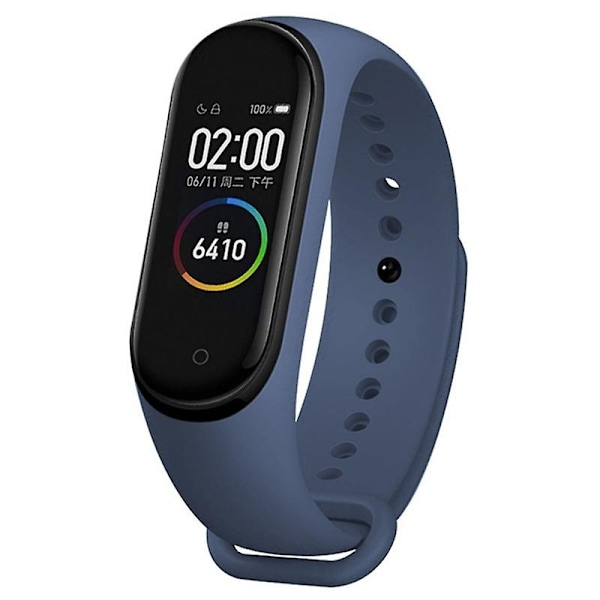 For Xiaomi Mi Band 6 (CA8856) Silikonarmbånd Midnight Blue