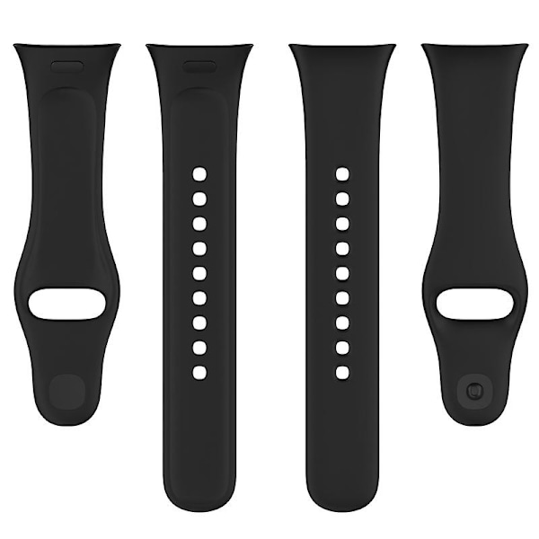 Silikonklokkebånd for Xiaomi Redmi Watch 3/Mi Lite Watch 3 Myk Rem Quick Release Watchband Black