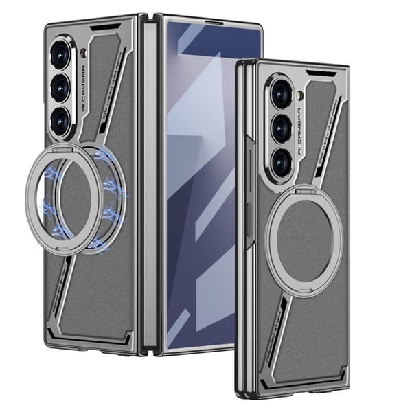 Kotelo Samsung Galaxy Z Fold7:lle, etunäytön suojalla (viileä harmaa)