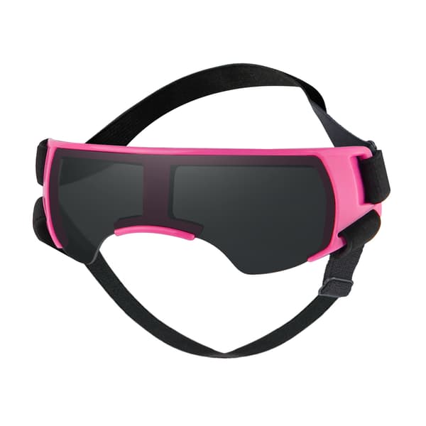 Solbriller for små hunder, UV-beskyttelse, antidugg (rosa)