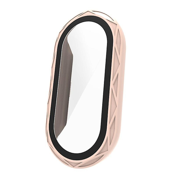 Watch Hard Case för Mi-Band 8 Screen Bumper-Shell Protector-Stötsäkert hölje Cherry blossom powde