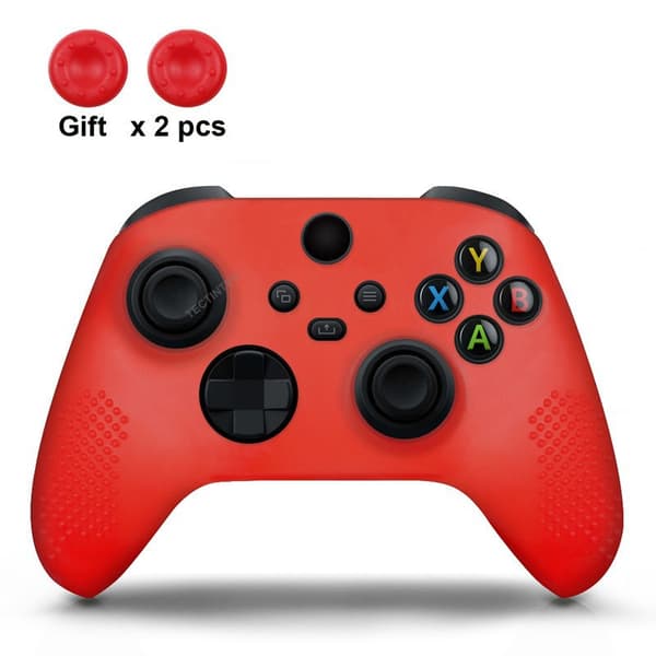 Etui til Xbox Series S/X Controller, Silikone med Knaphætter (16)
