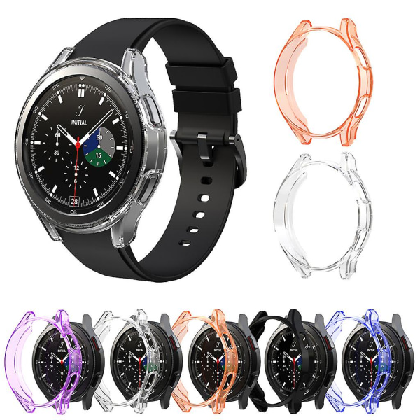 för Smart Watch Cover Frame Protective for Case TPU för Shell för Galaxy-Watch4 Purple