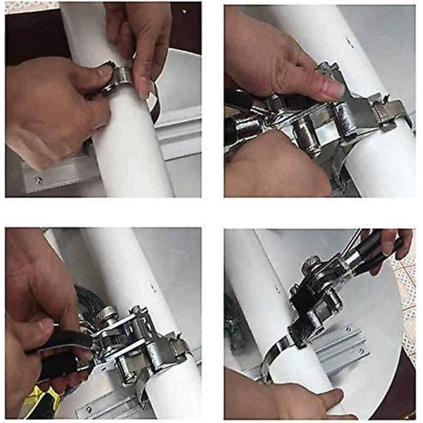 Spännare Bandverktyg Rostfritt stål Spännare Verktyg Spännklämmor Skärfixering Handledd bandverktyg Bander