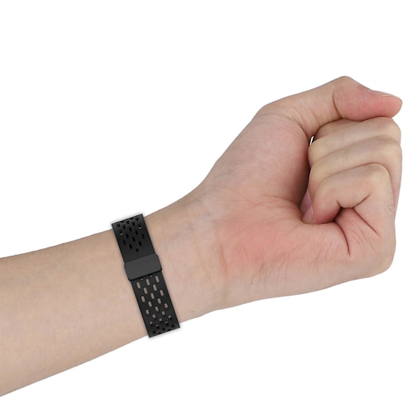 KLB-DDGJ-001 For Garmin Fenix 7 / 7 Pro QuickFit 22mm Silikonarmbånd med magnetisk foldespenne Starlight