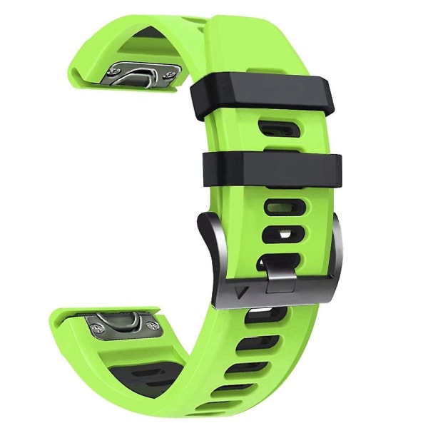 26 mm silikonklokkerem for Garmin Tactix 7 Pro Lime Black