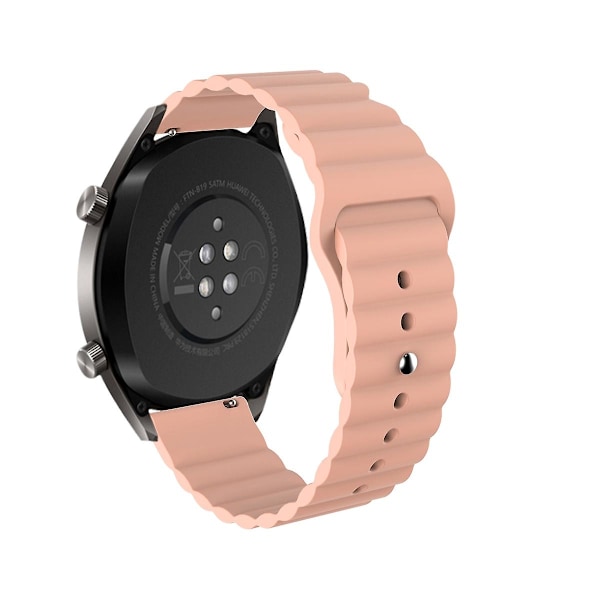 22mm omvänd spänne klockarmband för Samsung Gear S3/Galaxy Watch 46mm/Huawei GT2 46mm/Huami Amazfit 1/ Light pink D Samsung Galaxy Watch 4