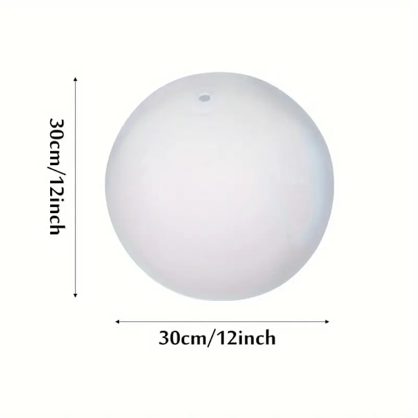 16 Färger LED Ljus Upplyst Badboll Med Fjärrkontroll - Uppblåsbar Poolleksak (30Cm/12Tum)