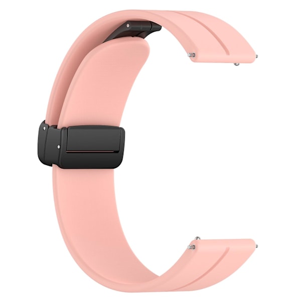 For Huawei Watch GT 4 41mm / Garmin Venu 3S 18mm urrem silikon med spænde Pink