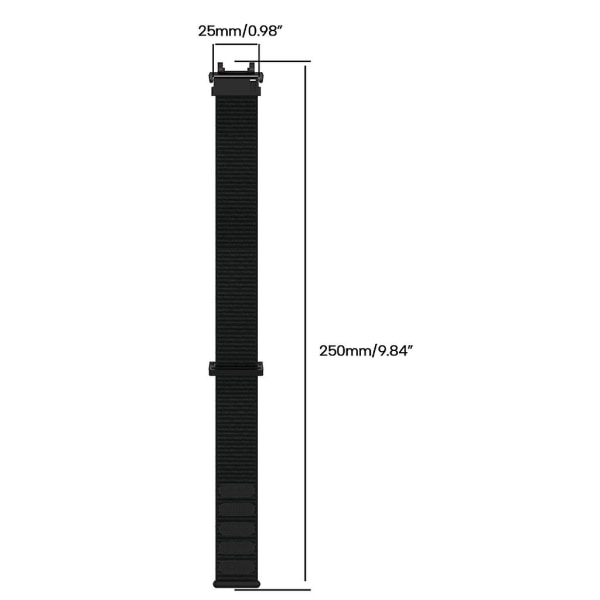 Vävt nylon watch Smartwatch-remsbyte för T-Rex2 Black