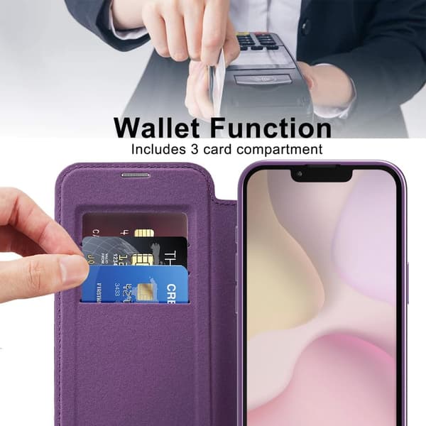 Etui til iPhone 16E / Se4 2025 Kompatibel med Magsafe (Lilla)