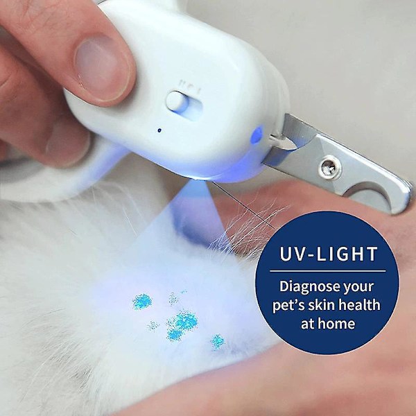 Negleklipper til kjæledyr med LED-lys Kjæledyr-negleklipper Hund-katt-negleklipp Gray-2