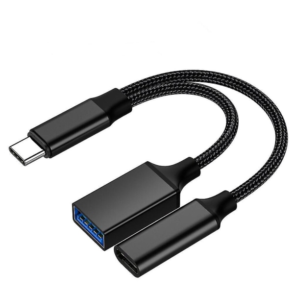 USB C Otg -lataussovitin 10w Pd-laturi 2 in 1 Type-c Uros - Usb2.0 Naaras Otg-liitin Matkapuhelinsovittimet Macbook Pro 02 Type C 10W