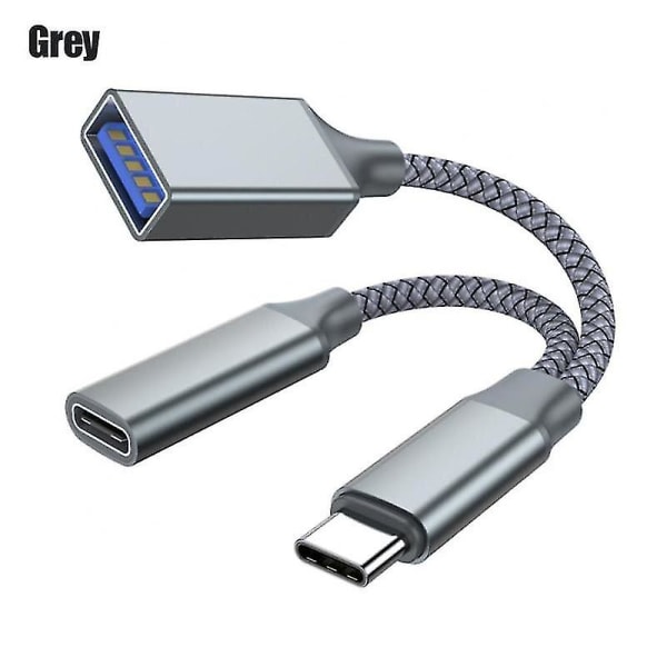 USB C Otg -lataussovitin 10w Pd-laturi 2 in 1 Type-c Uros - Usb2.0 Naaras Otg-liitin Matkapuhelinsovittimet Macbook Pro 02 Type C 10W