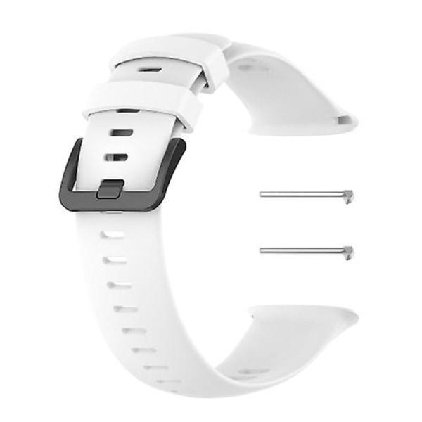Ensfarvet silikone urbånd til Polar Vantage V2 XYC White