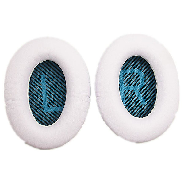 Ersättande öronkuddar Hörlurskuddar Fodral för Bose Quietcomfort Qc2 Qc15 Qc25 Ae2 Qc35 Headset White and Blue
