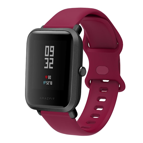 Ranneke 20mm Samsung Galaxy Watch4 Classic 46mm 42mm/Galaxy Watch4 44mm 40mm/Amazfit GTS 2E Wine red F Samsung Galaxy Watch4