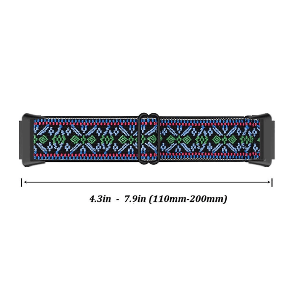 Armband för HuaweiWatch Fit 2 watch Nylon-rem ögla-armband-justerbar Pink orange