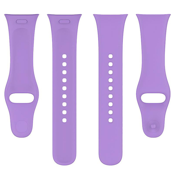 Silikoneurrem til Xiaomi Redmi Watch 3/Mi Lite Watch 3 Blød rem Hurtigudløser urrem Purple