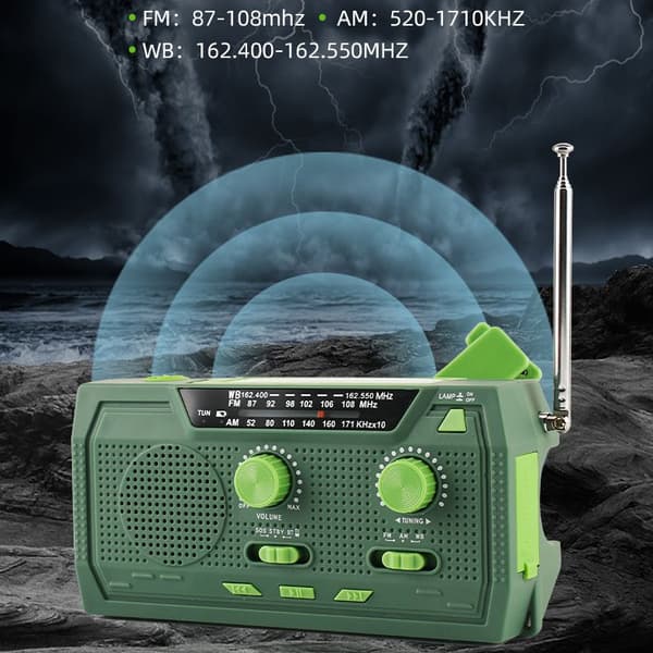 Aurinkoradio, 2000M Am/Fm/Wb Sos-hälytys Hätäradio