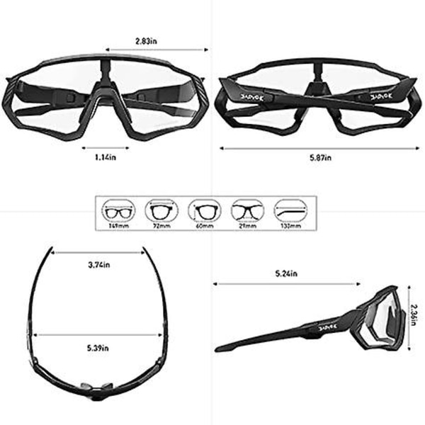 Pyöräilylasit Miesten Photochromic Aurinkolasit Naiset Mtb Maastopyörä Polkupyörä color 2