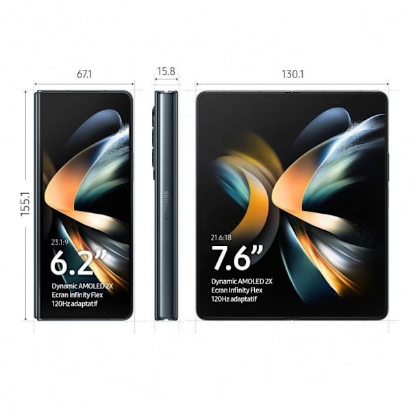 SAMSUNG Galaxy Z Fold4 256GB 5G antracit Antracit