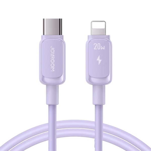 Joyroom USB-C till Lightning Snabbladdningskabel, 20W, 1.2m - Lila Lila