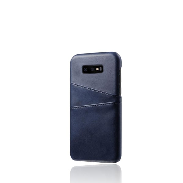 Skal med Kortfack för Samsung Galaxy S10e - Blå Blå
