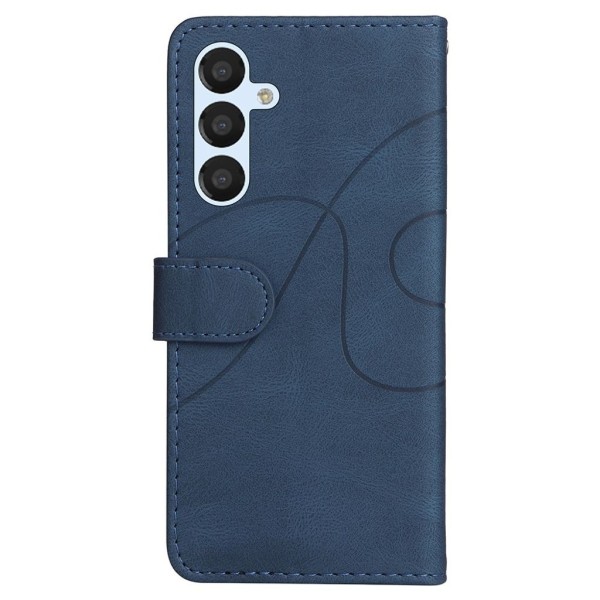 KT Leather Series-1 Samsung Galaxy S23 FE fodral - Blå Blå