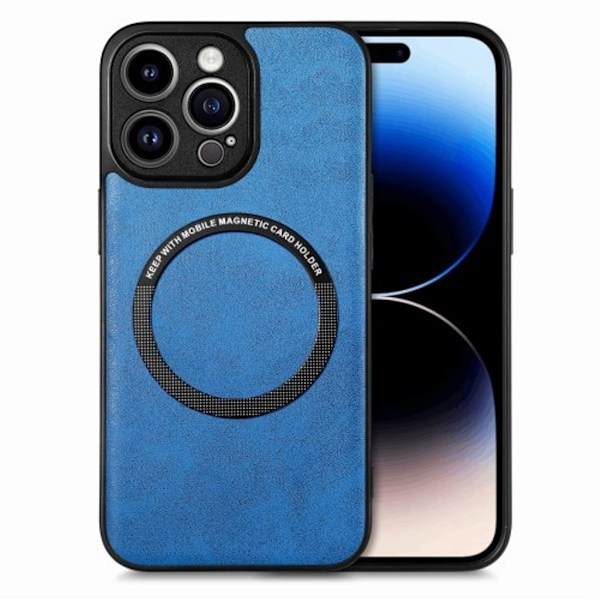 iPhone 15 Pro magnetiskt skal - Blå Blå