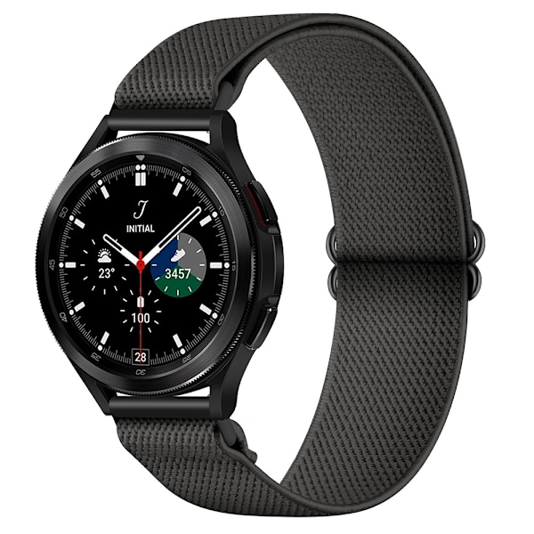 Nylonarmband 20mm för Galaxy Watch4 40mm/44mm m.fl. - Grå grå