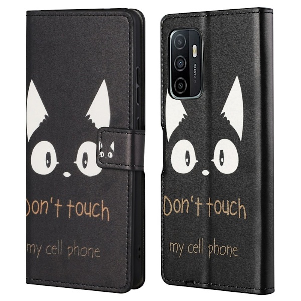 Samsung Galaxy A53 5G premium plånboksfodral - Don't Touch My Cell Phone Don't Touch My Cell Phone