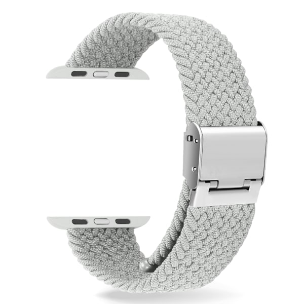 Apple Watch Ultra/Ultra 2 49mm etc Flätat Klockarmband - Grå grå