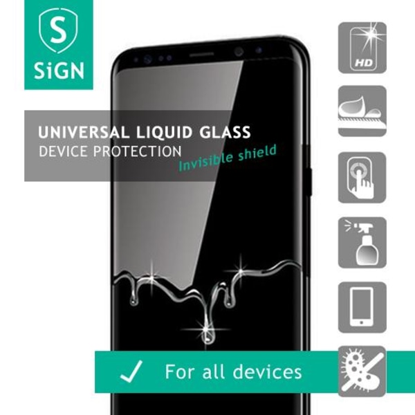 SiGN Flytande Skärmskydd - "Liquid Glass" - Universellt "Liquid Glass" - Universal