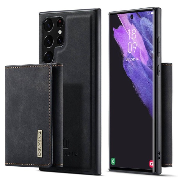 DG.MING M1 2in1 Samsung Galaxy S23 Ultra skal med en plånbok - S Svart