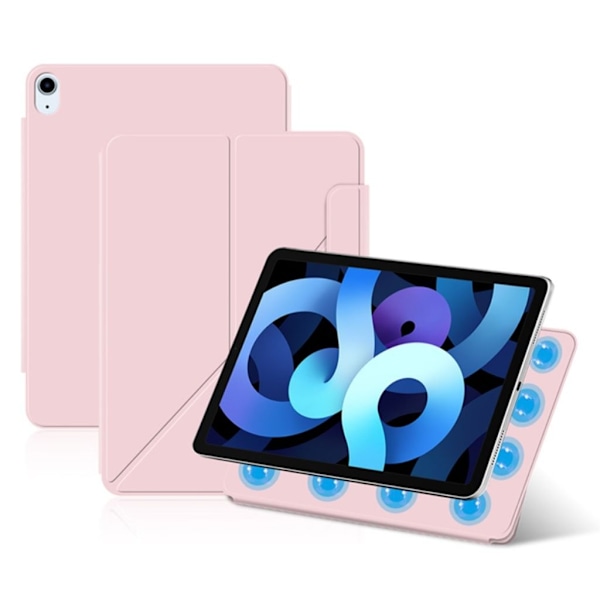 iPad Air 13" 2024 Magnetfodral med stativ - Rosa Rosa