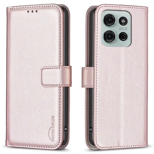 BINFEN COLOR BF17 Motorola Moto G75 5G Fodral - Roséguld Rosa