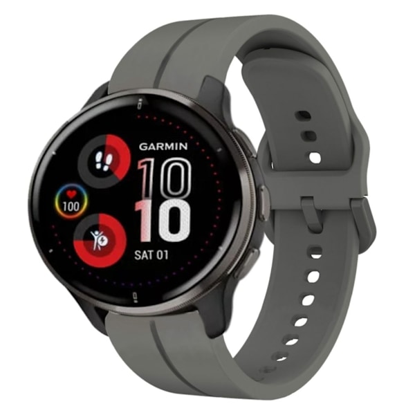 Garmin Venu 2 Plus Klockarmband i Silikon - Grå grå