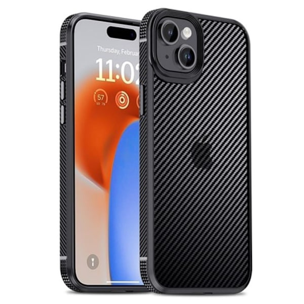 IPAKY iPhone 15 Plus skal - Svart Svart