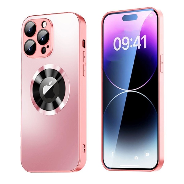 SiGN Magnetiskt Skal iPhone 15 Pro Max med linsskydd och logo vi Rosa