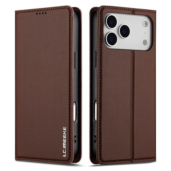 LC.IMEEKE iPhone 17 Pro Plånboksfodral - Brun Brun
