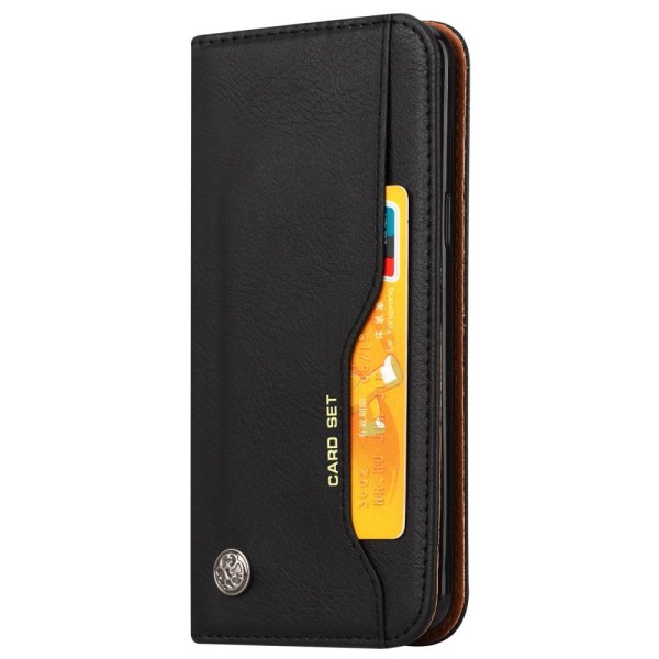 Stor plånboksfodral för Samsung Galaxy S9 - Svart Svart