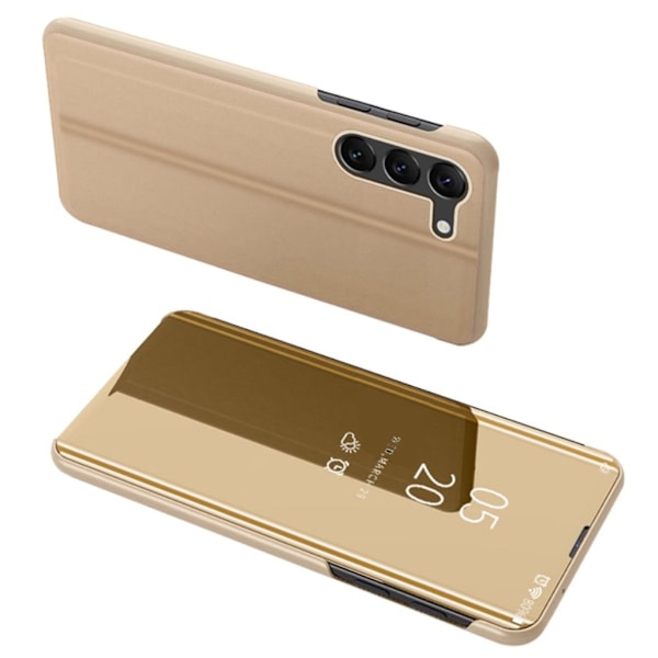 Samsung Galaxy S23 Plus fönsterfodral - Guld Guld