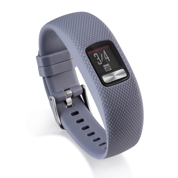 Silikon TPE+TPU Watch Band för Garmin Vivofit 4 - Grå grå