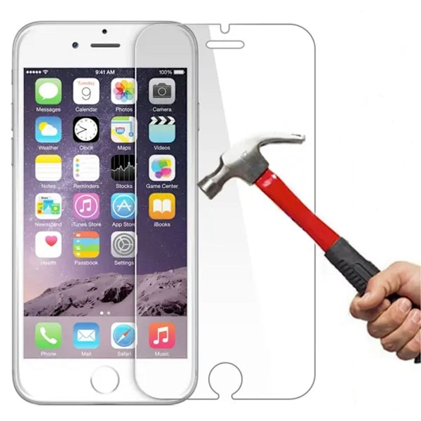 Weilis Skärmskydd i Härdat Glas för iPhone 6 Plus/6S Plus/7 Plus/8 Plus