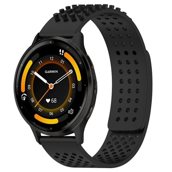 Garmin Venu 3 Tvåfärgat klockarmband i silikon - Svart Svart